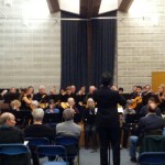 Playing Carols with other VCM Orchestras. Dec. 2012. Photo by Sun Ja Baek